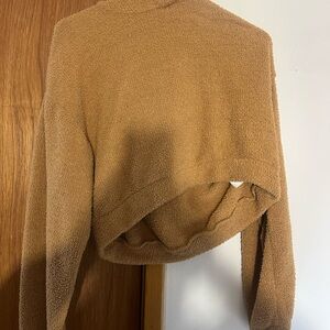 Used Flirtitude Active Girls Warm Brown Crop Top Sweater